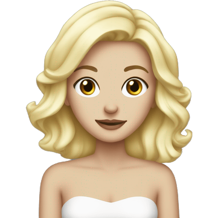 white girl blonde christmas  emoji