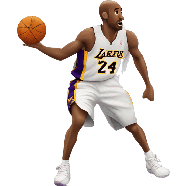 Kobe Bryant dribbling emoji