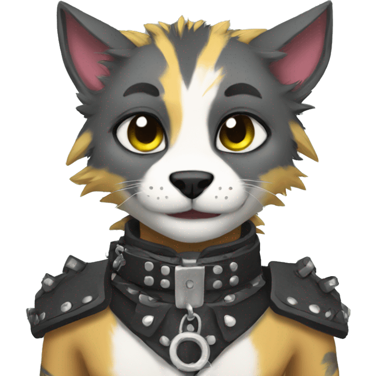 Anthro Punk Fursona Collar  emoji