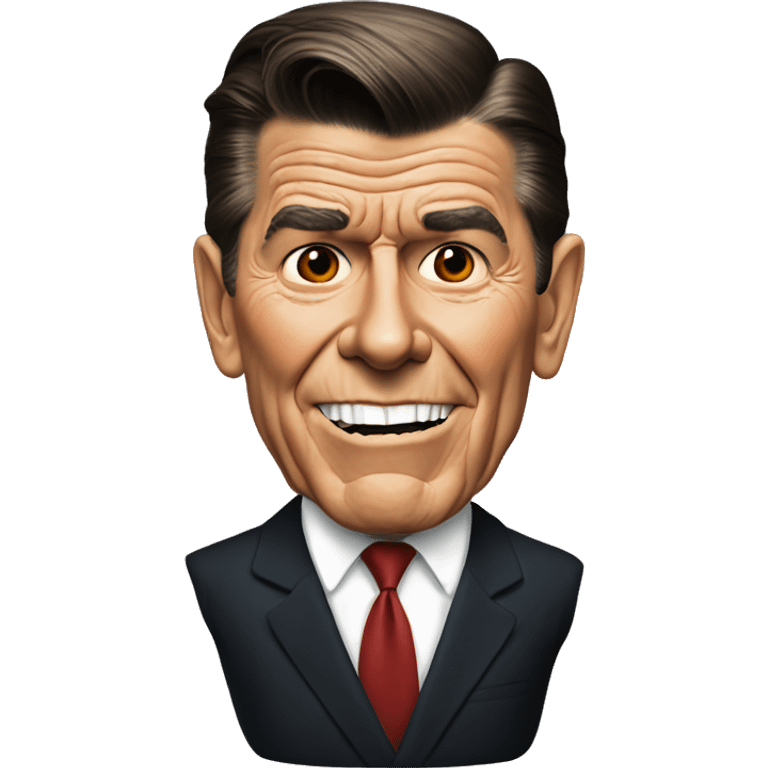 Ronald Reagan is scared emoji