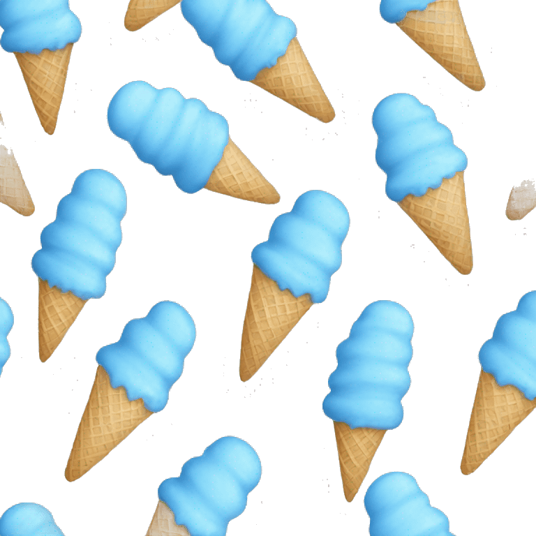 blue ice cream sprinkles  emoji