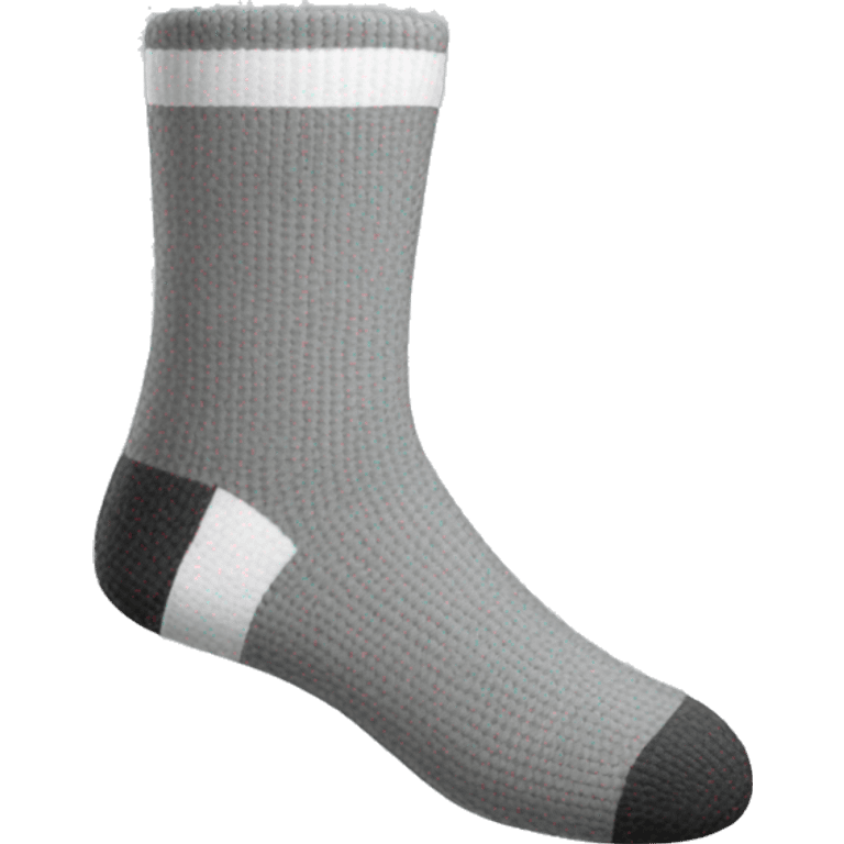 Grey and white socks emoji