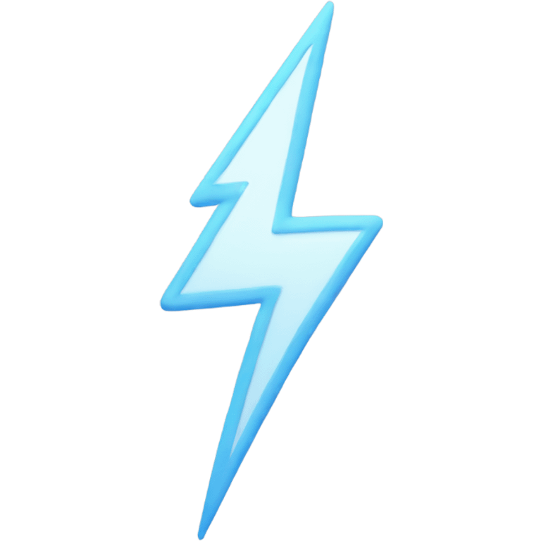 generate white colour lightning bolt emojie emoji