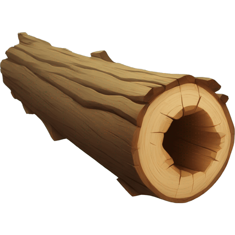 Floating log emoji