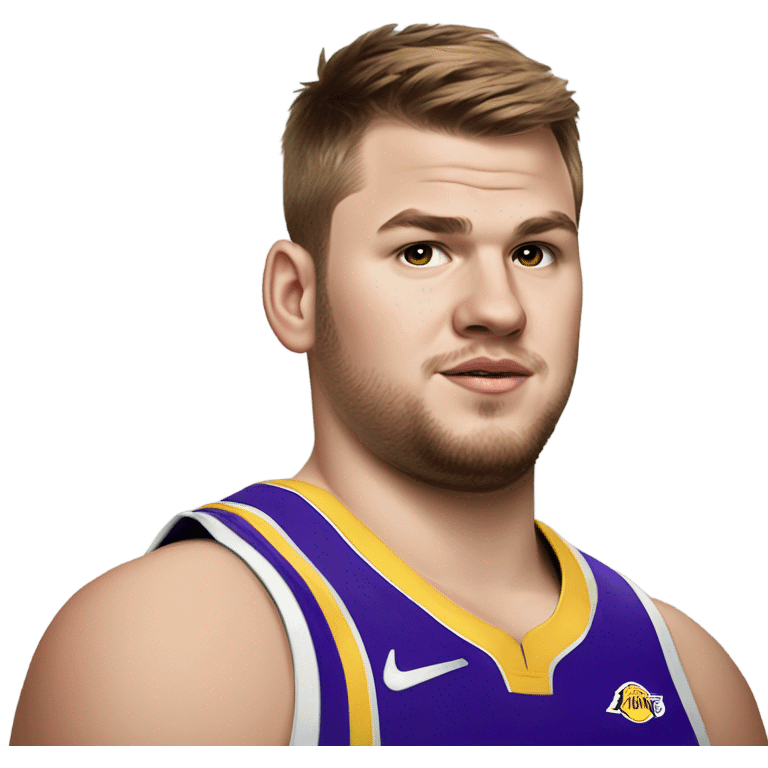 A really fat Luka doncic Lakers  emoji