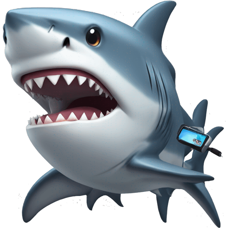 Shark with an pc gamer emoji