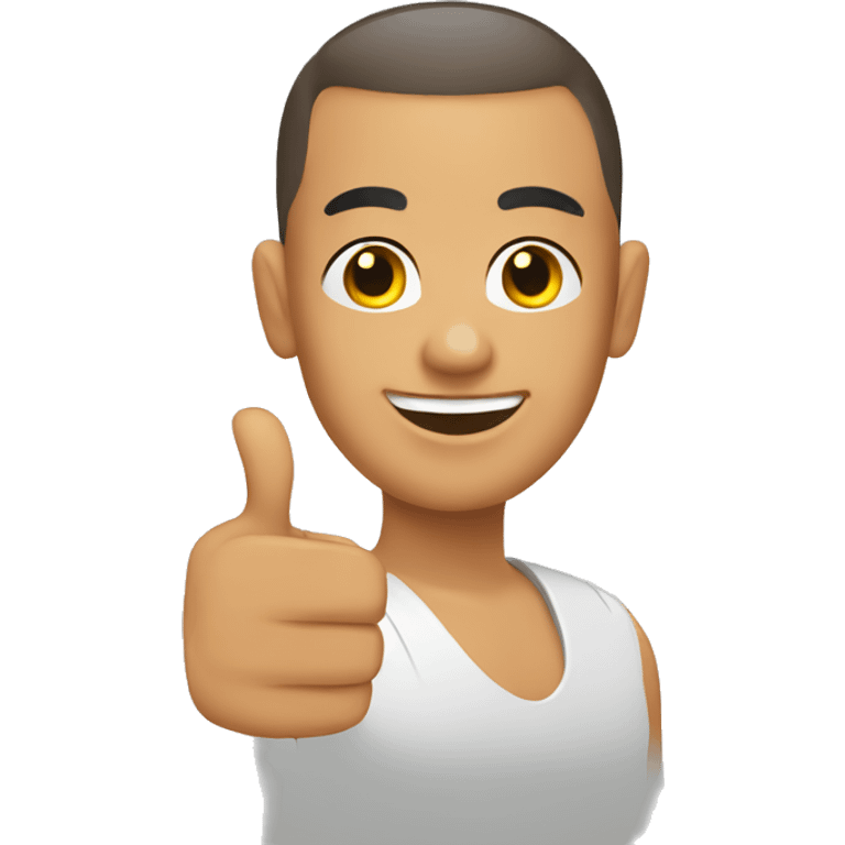 Maori buzz cut thumbs up emoji