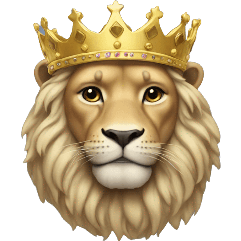 Leo with crown emoji