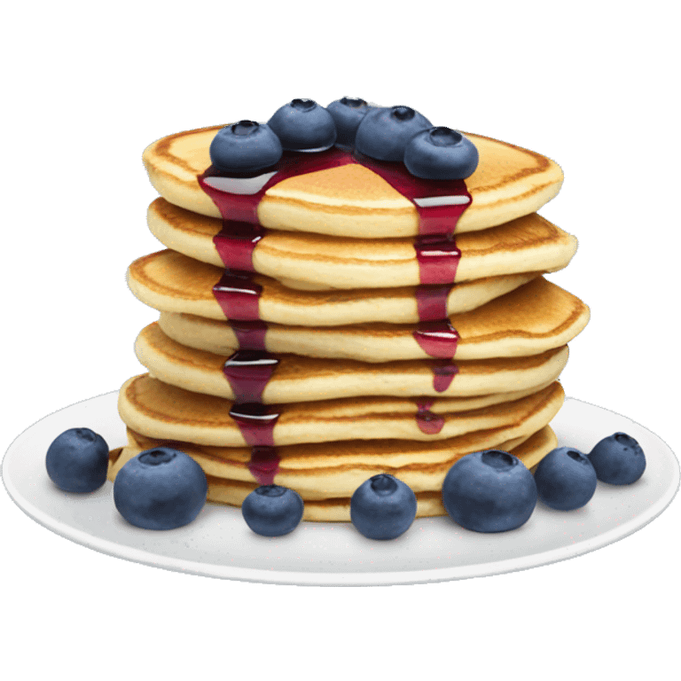 pancakes with blueberries  emoji