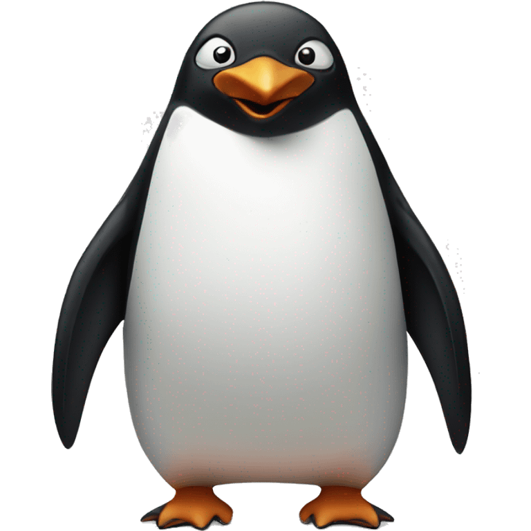 Penguin with rage emoji