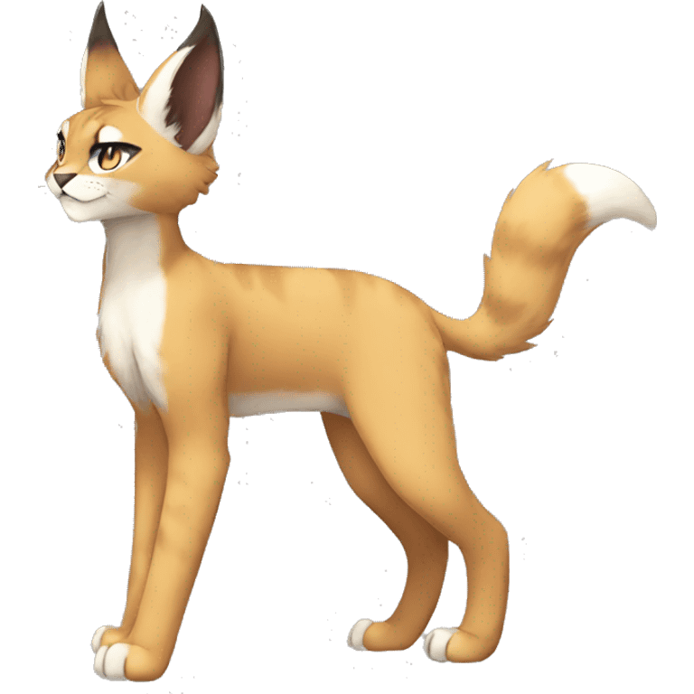 Anthro Sona-Fakemon Lynx-Caracal Full Body emoji