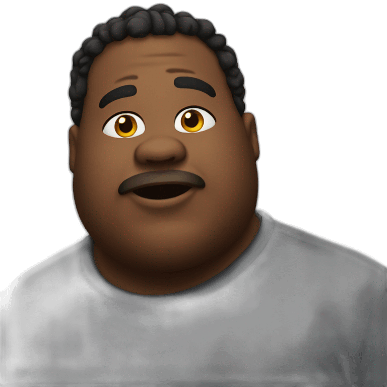 fat black dude emoji