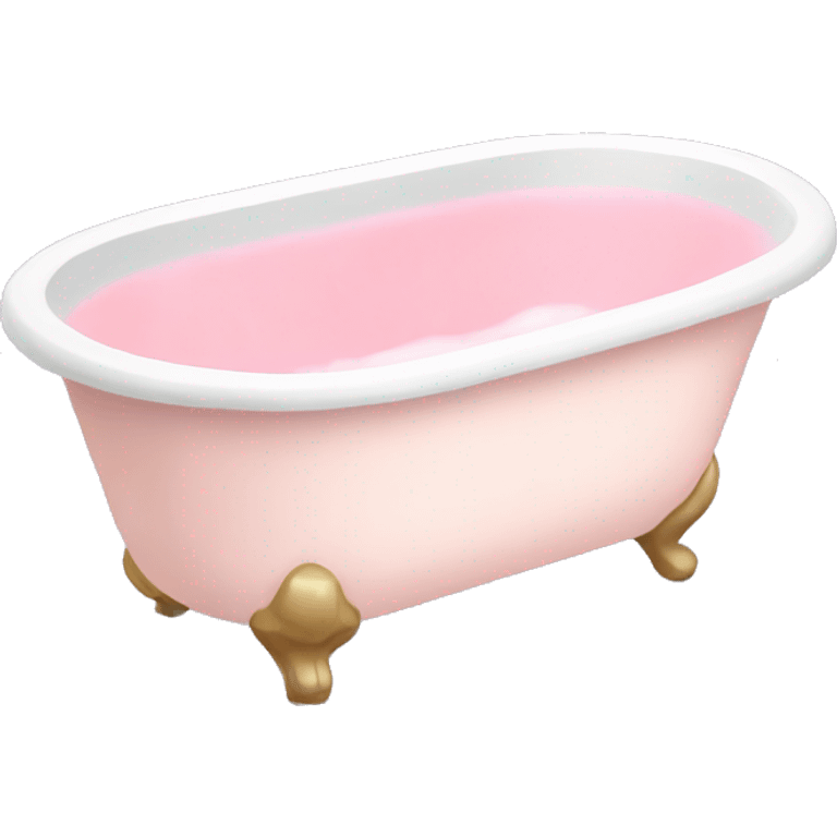 Light pink bath emoji