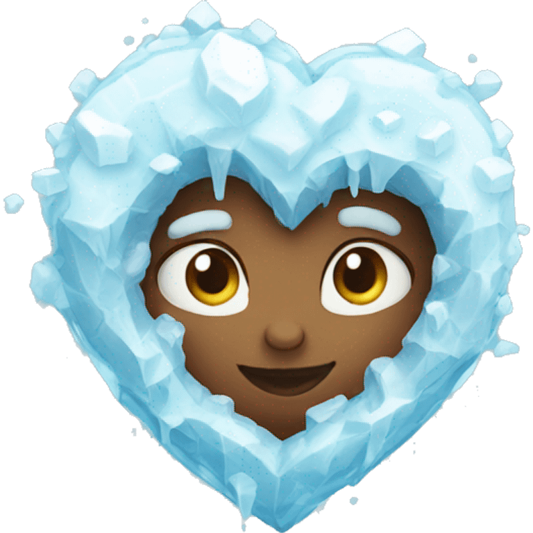 icy heart emoji