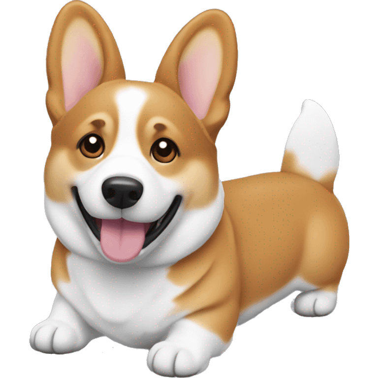 Corgi with tshirt emoji