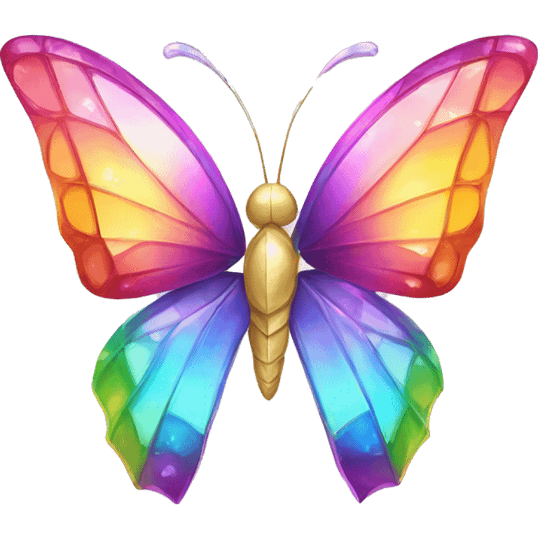 One Rainbow-Crystal-Gem-Butterfly-Crystal-Fly emoji