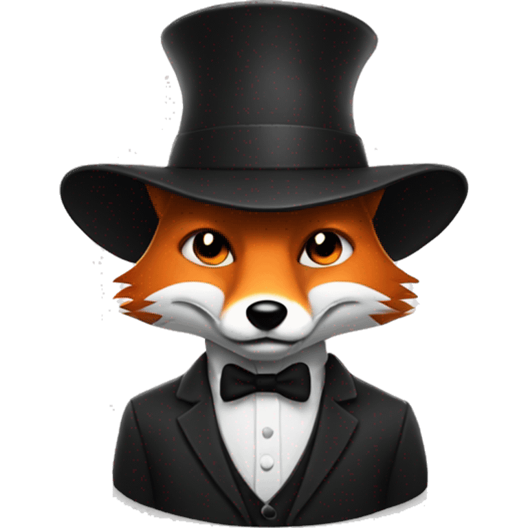 fox with blackhat emoji