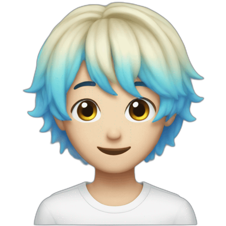 bts v bluehair emoji