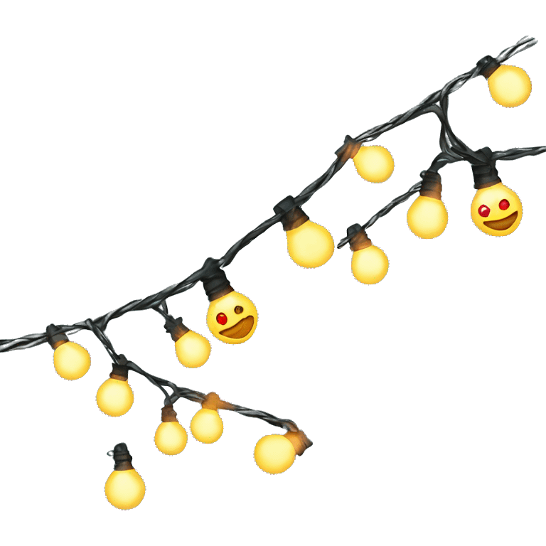 String of Christmas lights  emoji