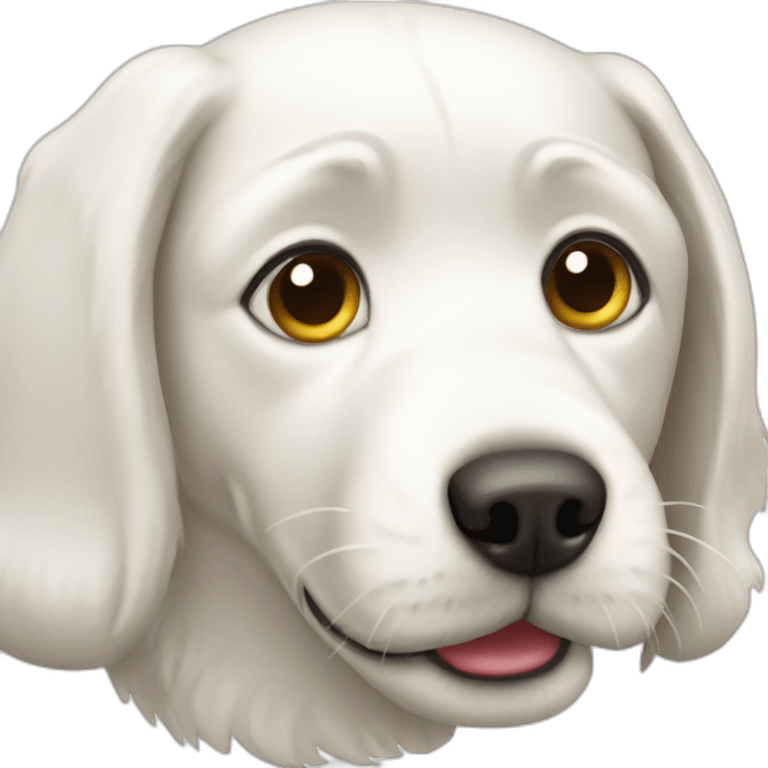 white dog emote emoji