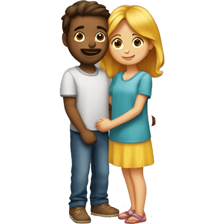 Emoji d’un garçon et une fille amoureuse  emoji