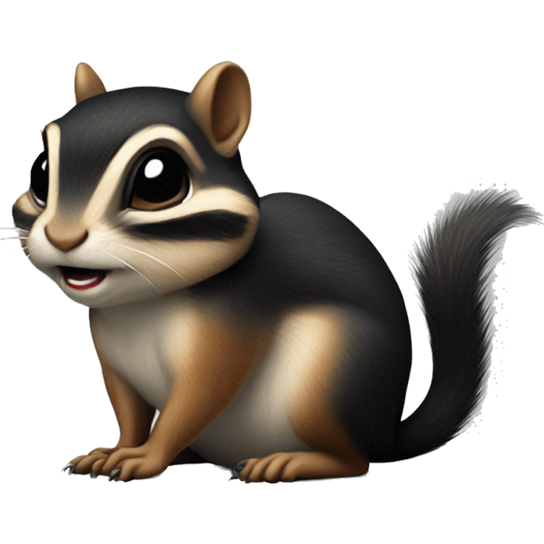 Goth chipmunk emoji