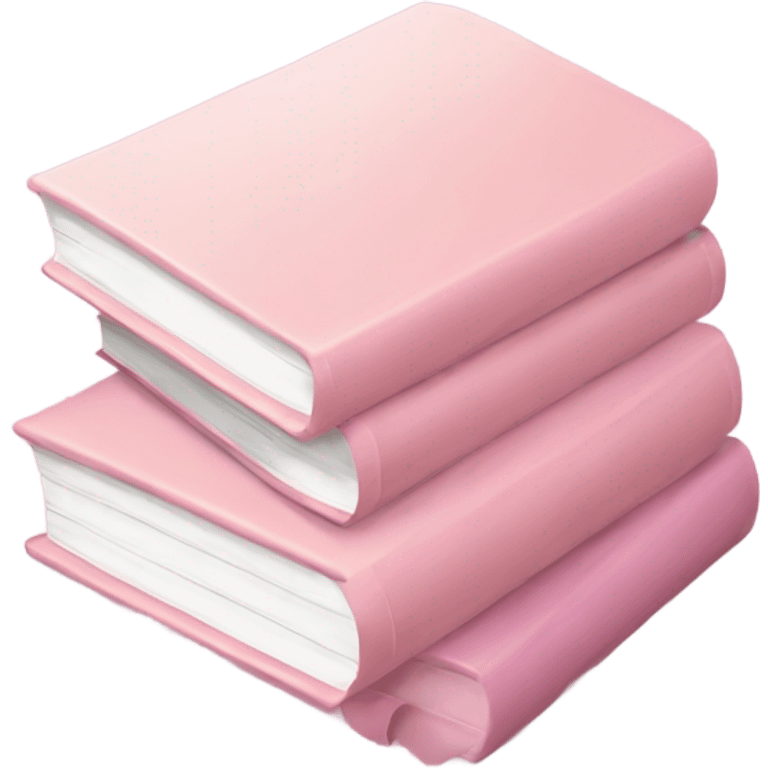 Light pink book stack emoji