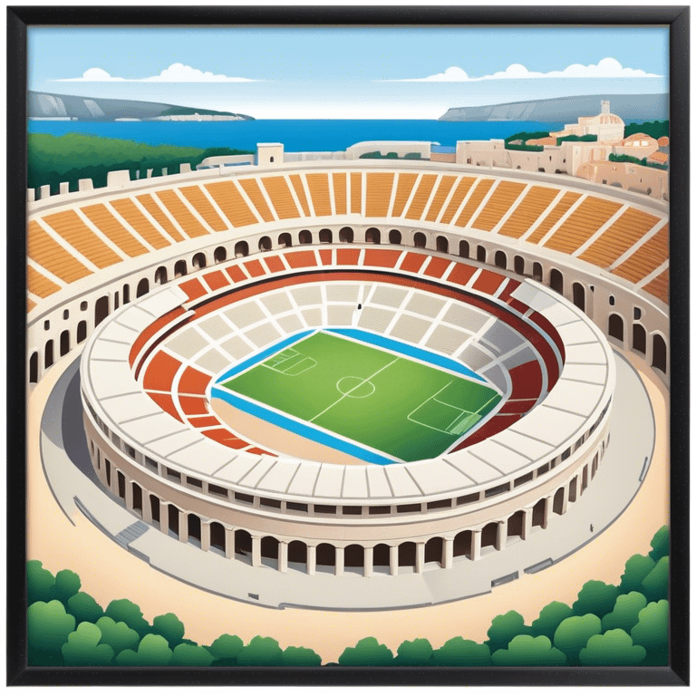 Cinematic Realistic Pula Arena, Croatia emoji emoji