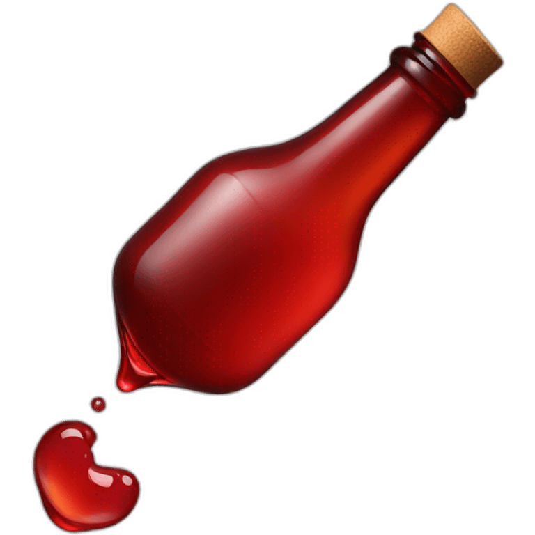 red bottle drop emoji