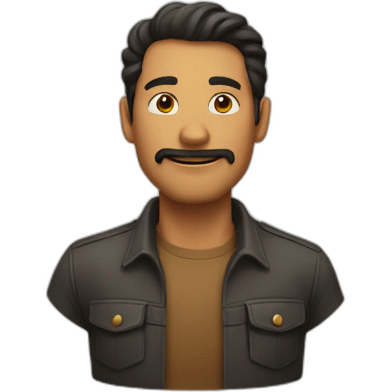 Hombre con adominales emoji