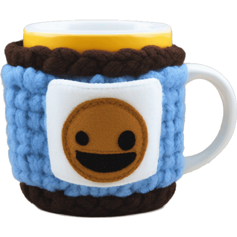 Coffee mug cozy emoji