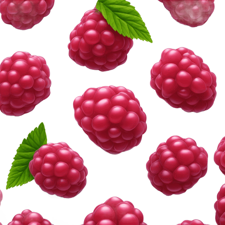 red raspberry berries emoji