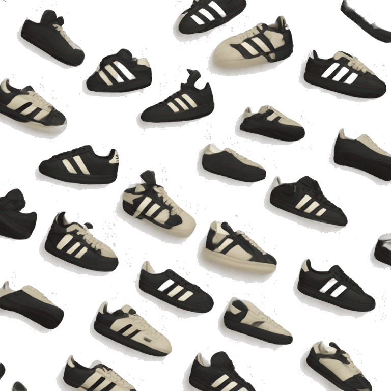 adidas campus cream and black emoji