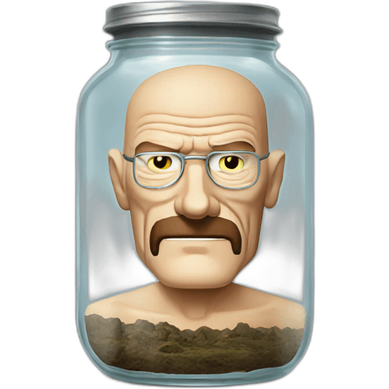 Walter White body stuck in jar emoji