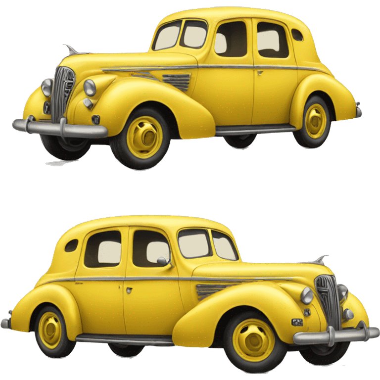 yellow car from 1940 emoji