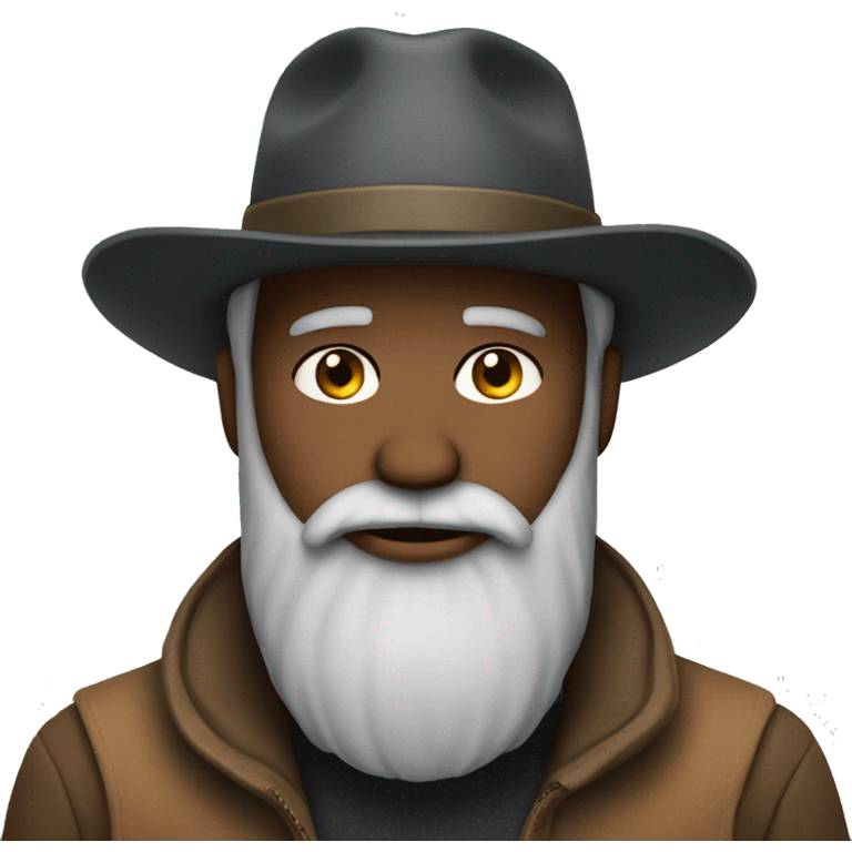 Bearded man in a hat  emoji