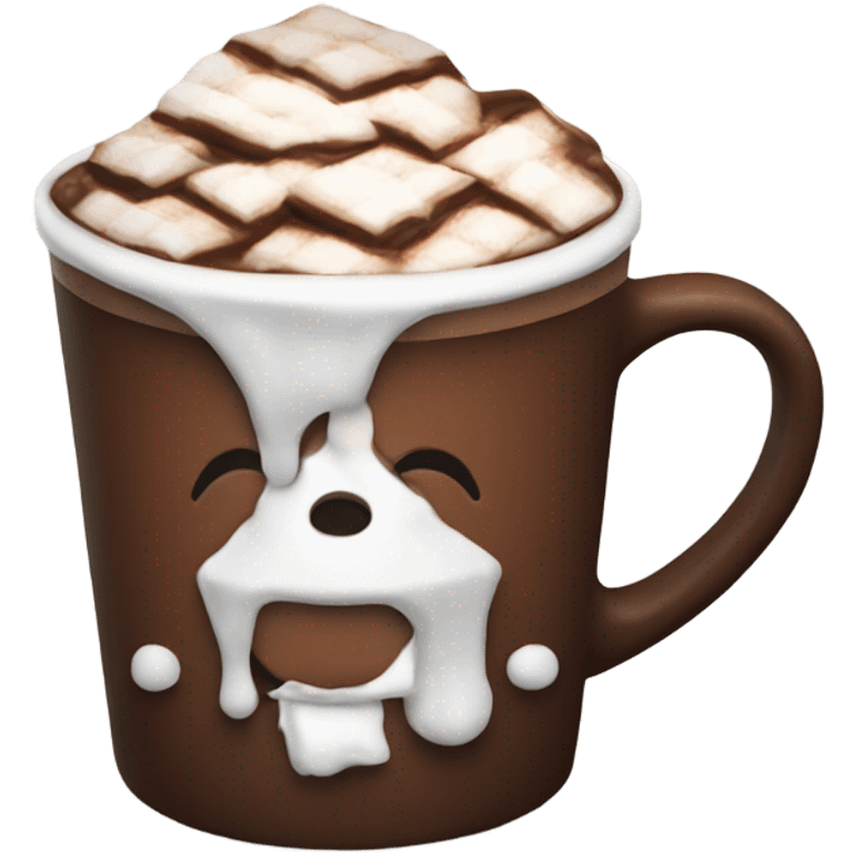 A hot chocolate  emoji