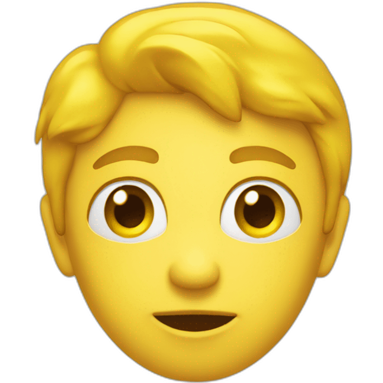 un emoji jaune qui regarde en bas emoji