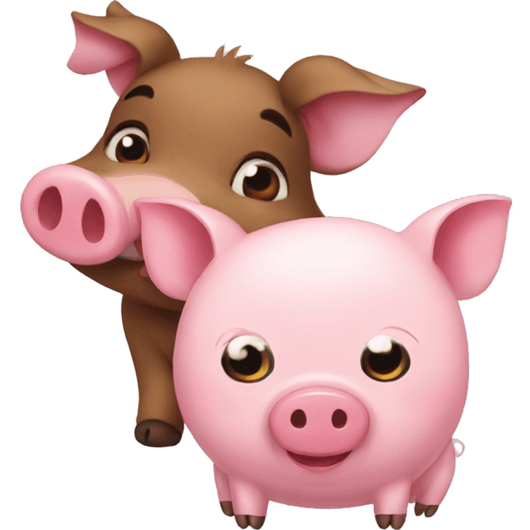 Pand and pig emoji