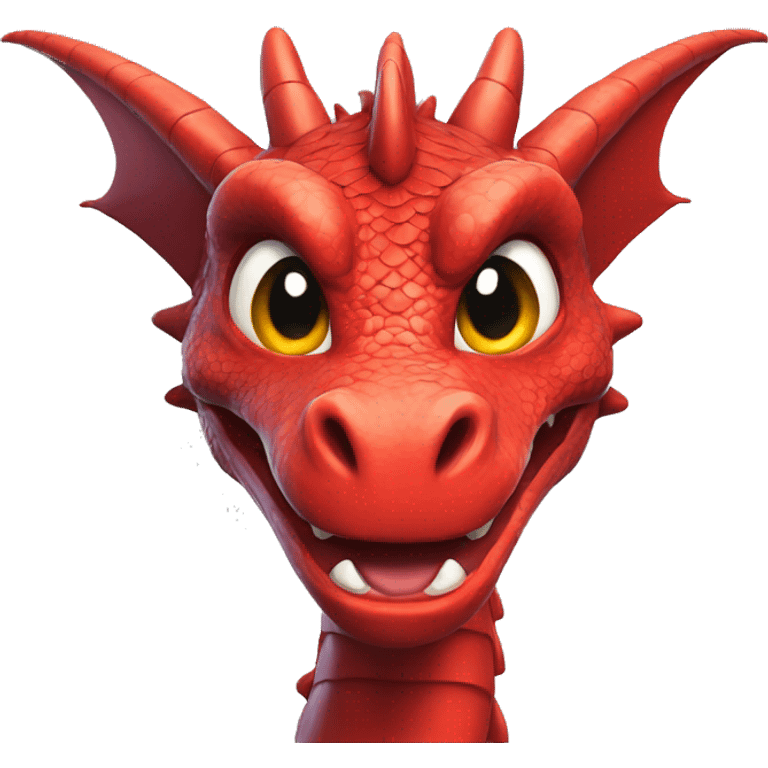 Dragon avec les yeux rouge emoji