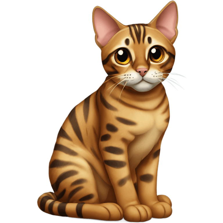 bengal cat sitting  emoji