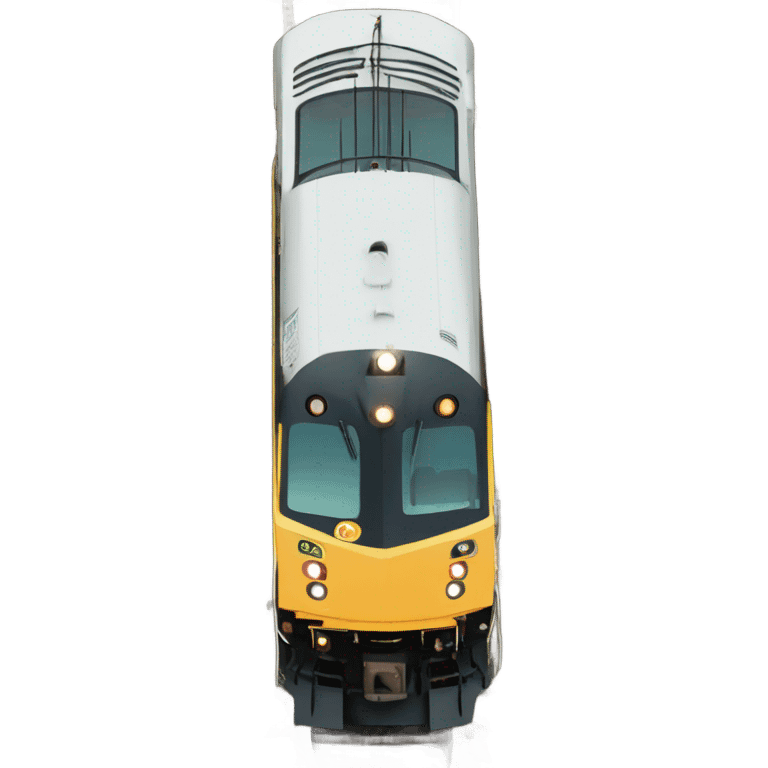 train from the top view emoji