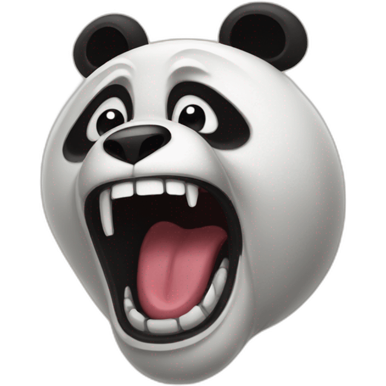 scream panda emoji