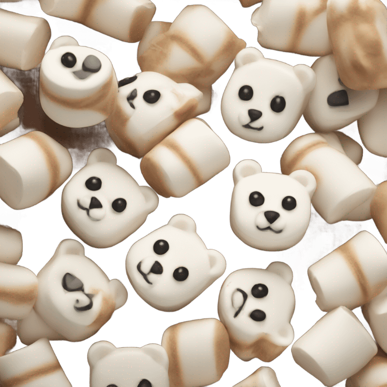 Bear-shaped marshmallows emoji