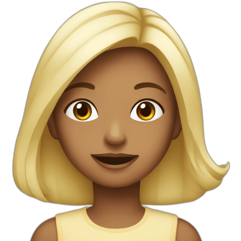 Fille avec de l'acné emoji