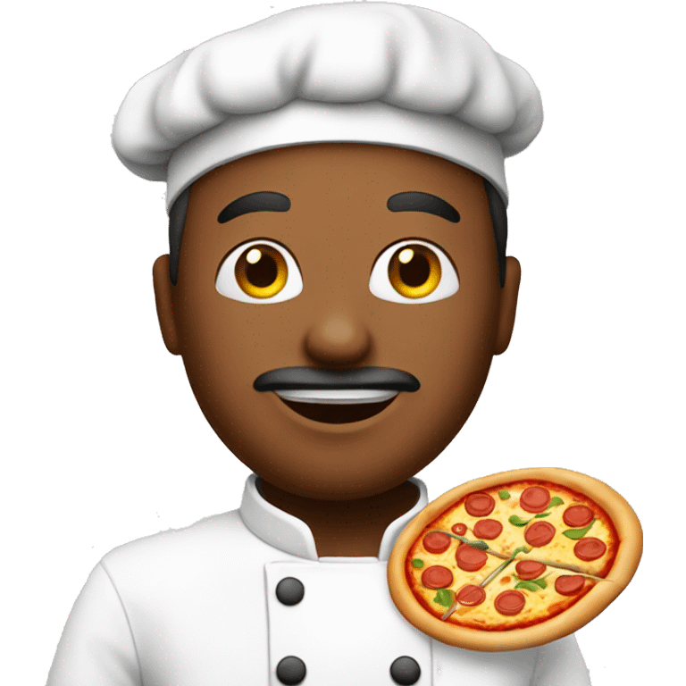 Pizza chef with Pizza emoji