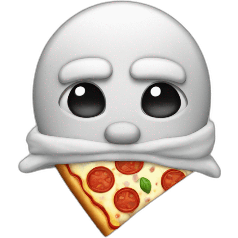 Very cold pizza emoji