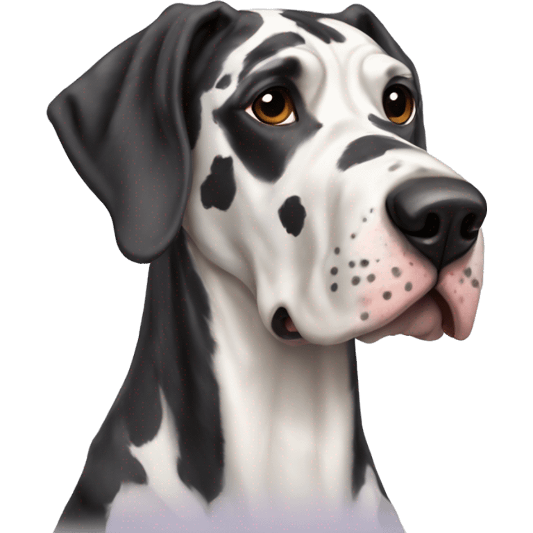 harlequin great dane happy emoji