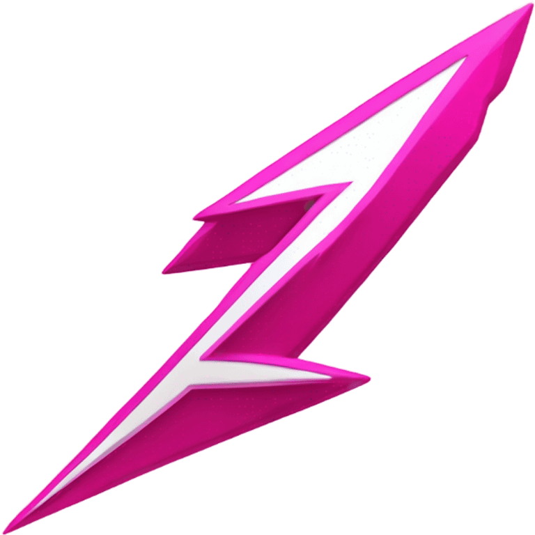 Pink lightning bolt emoji