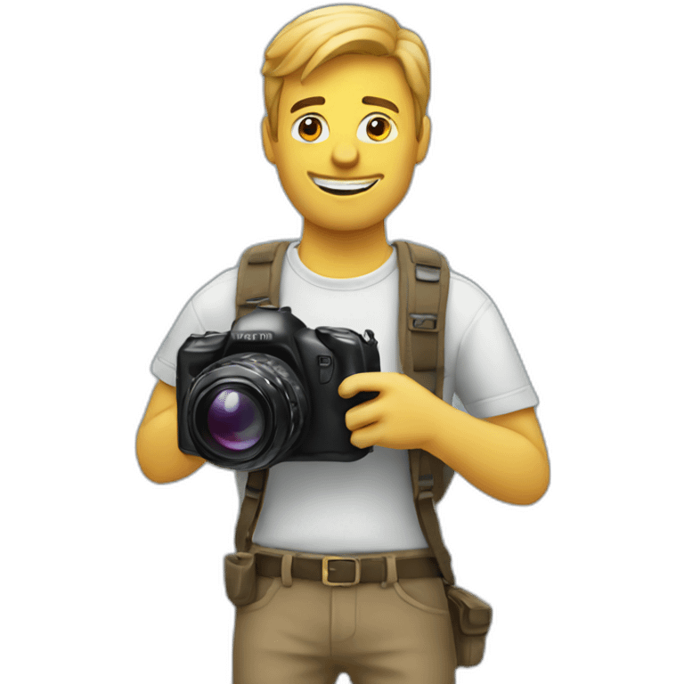 man with camera photo emoji